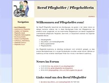 Tablet Screenshot of pflegehelfer.com