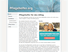 Tablet Screenshot of pflegehelfer.org